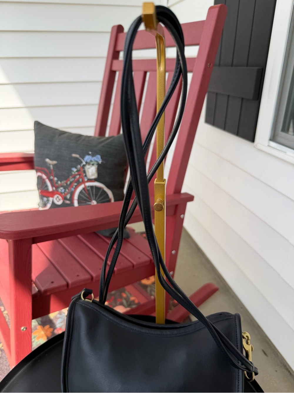 Vintage 1995 Coach Swinger Small Bag #4080 Black Leather Crossbody Made in USA - Picture 15 of 16